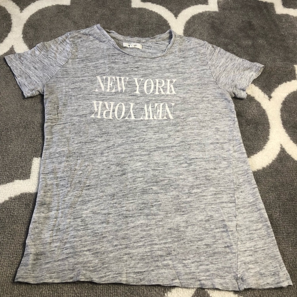 Madewell Shirt Womens Small Heather Gray New York Top T-shirts